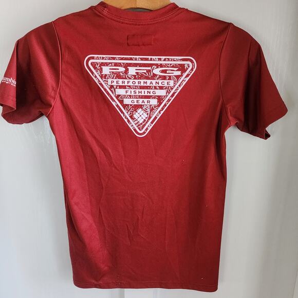 Columbia PFG Alabama Crimson Tide Short Sleeve Shirt Kids Youth Medium (10/12) - Picture 7 of 9